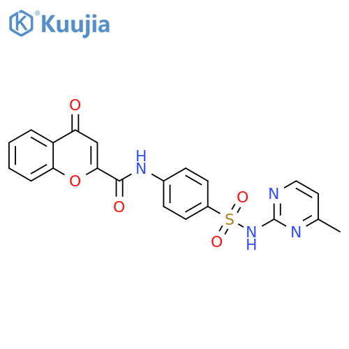N-{4-[(4-methylpyrimidin-2-yl)sulfamoyl]phenyl}-4-oxo-4H-chromene-2-carboxamide structure