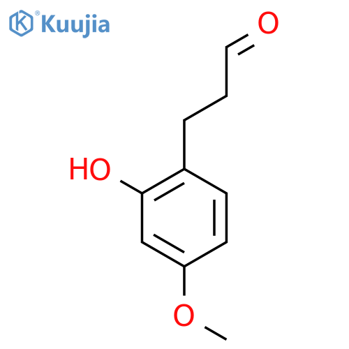 3-(2-hydroxy-4-methoxyphenyl)propanal structure