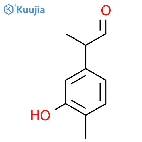 3-(3-hydroxy-4-methylphenyl)propanal structure
