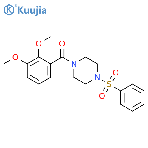 (2,3-dimethoxyphenyl)[4-(phenylsulfonyl)piperazin-1-yl]methanone structure