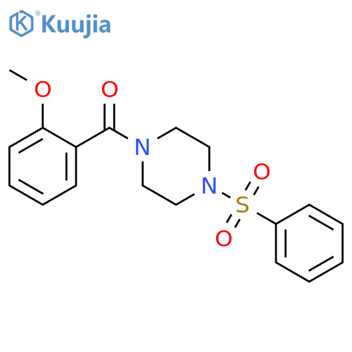 (2-methoxyphenyl)[4-(phenylsulfonyl)piperazin-1-yl]methanone structure