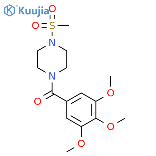 1-(methylsulfonyl)-4-(3,4,5-trimethoxybenzoyl)piperazine structure