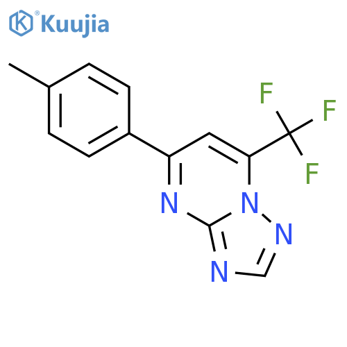 5-(4-methylphenyl)-7-(trifluoromethyl)[1,2,4]triazolo[1,5-a]pyrimidine structure