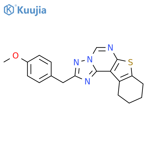 <br>2-(4-Methoxy-benzyl)-7,8,9,10-tetrahydro-6-thia-1,3,3a,5-tetraaza-cyclopent a[c]fluorene structure