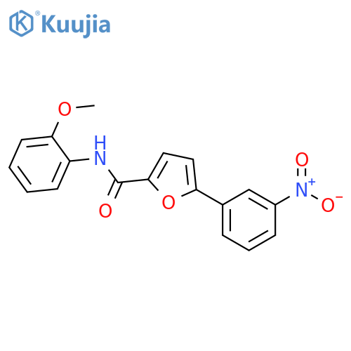 2-Furancarboxamide, N-(2-methoxyphenyl)-5-(3-nitrophenyl)- structure