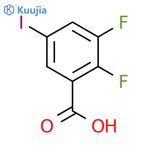 2,3-difluoro-5-iodobenzoic Acid structure