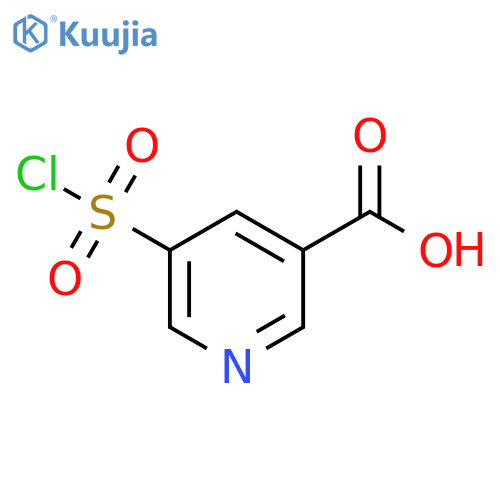 5-(chlorosulfonyl)pyridine-3-carboxylic acid structure