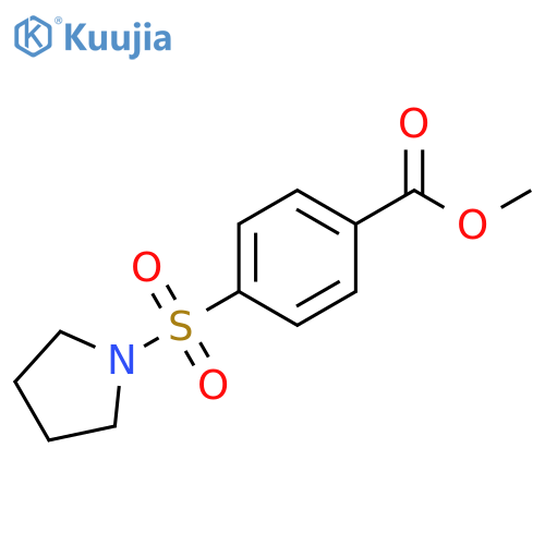 methyl 4-(pyrrolidine-1-sulfonyl)benzoate structure