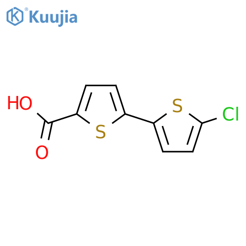 5-(5-chlorothiophen-2-yl)thiophene-2-carboxylic acid structure