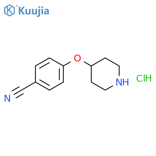 4-(piperidin-4-yloxy)benzonitrile hydrochloride structure