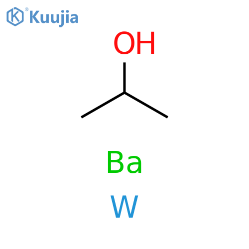 Barium Tungsten(6+) 2-propanolate (1:1:8) structure