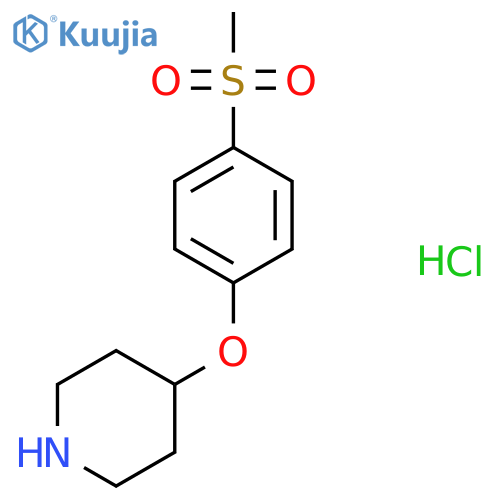 4-[4-(Methylsulfonyl)phenoxy]piperidine hydrochloride structure