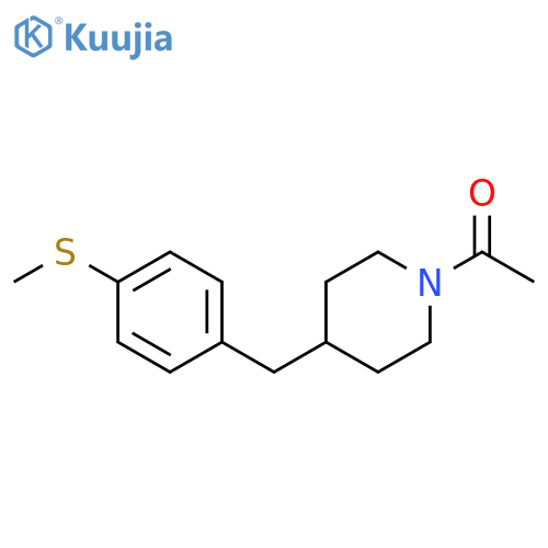 Piperidine, 1-acetyl-4-[[4-(methylthio)phenyl]methyl]- structure