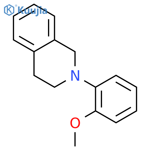 Isoquinoline, 1,2,3,4-tetrahydro-2-(2-methoxyphenyl)- structure