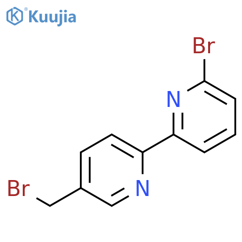 2,2'-Bipyridine, 6'-bromo-5-(bromomethyl)- structure