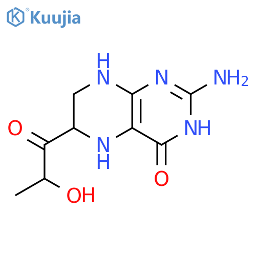 4(3H)-Pteridinone,2-amino-5,6,7,8-tetrahydro-6-(2-hydroxy-1-oxopropyl)- structure