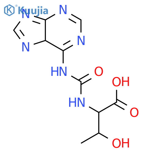 L-Threonine,N-[(1H-purin-6-ylamino)carbonyl]- (9CI) structure