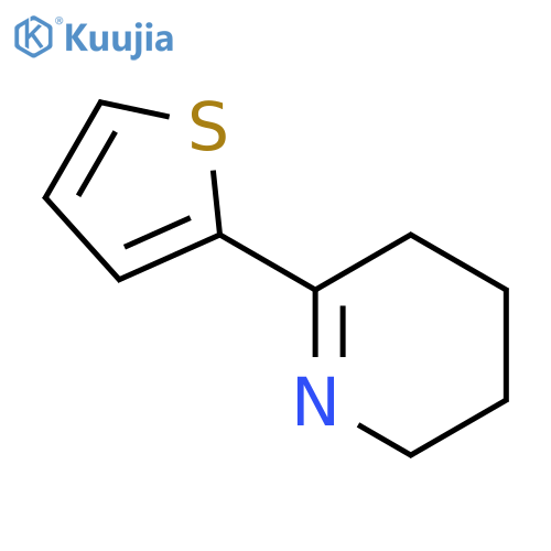 Pyridine, 2,3,4,5-tetrahydro-6-(2-thienyl)- structure
