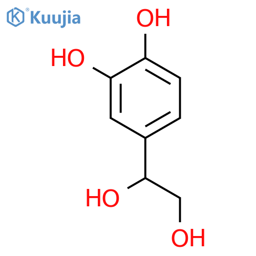 1,2-Benzenediol, 4-(1,2-dihydroxyethyl)- structure