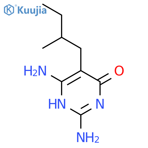 2,6-diamino-5-(2-methylbutyl)-1h-pyrimidin-4-one structure