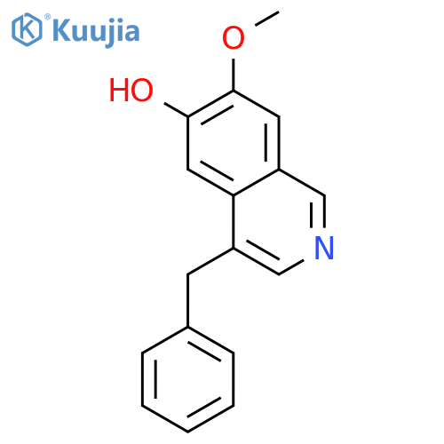6-Isoquinolinol,7-methoxy-4-(phenylmethyl)- structure