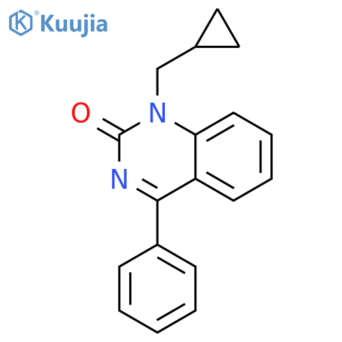 2(1H)-Quinazolinone, 1-(cyclopropylmethyl)-4-phenyl- structure