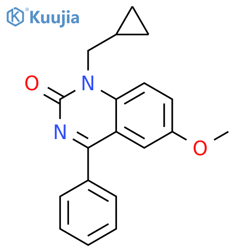 2(1H)-Quinazolinone,1-(cyclopropylmethyl)-6-methoxy-4-phenyl- structure