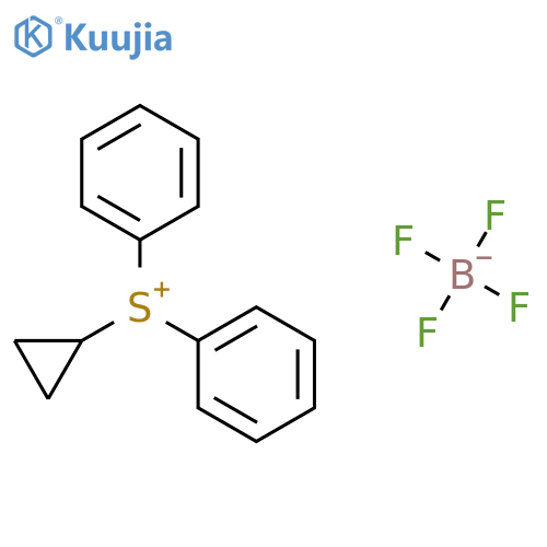 cyclopropyl(diphenyl)sulfonium;tetrafluoroborate structure