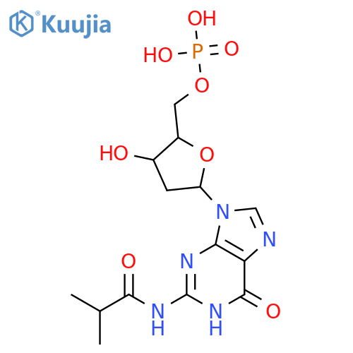 5'-Guanylic acid, 2'-deoxy-N-(2-methyl-1-oxopropyl)- structure