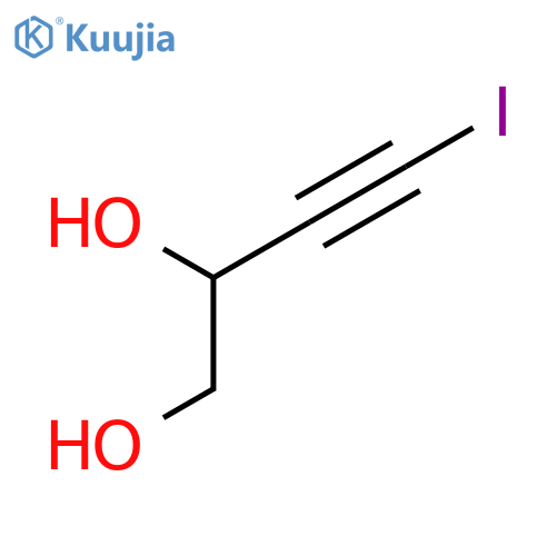 3-Butyne-1,2-diol, 4-iodo-, (2S)- structure