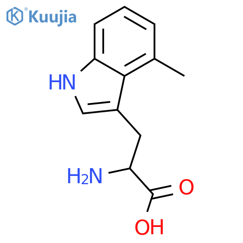 (S)-2-AMINO-3-(4-METHYL-1H-INDOL-3-YL)-PROPIONIC ACID structure