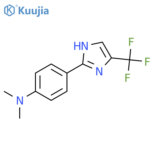 Benzenamine, N,N-dimethyl-4-[4-(trifluoromethyl)-1H-imidazol-2-yl]- structure