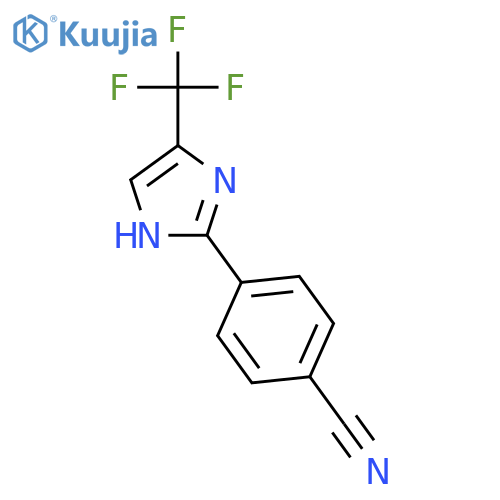 Benzonitrile, 4-[4-(trifluoromethyl)-1H-imidazol-2-yl]- structure