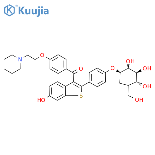 4’-Raloxifene-β-D-glucopyranoside structure