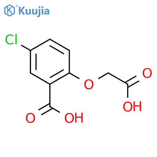 2-(carboxymethoxy)-5-chlorobenzoic acid structure