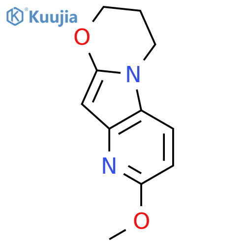 3,4-dihydro-8-methoxy-2H-Pyrido[2',3':4,5]pyrrolo[2,1-b][1,3]oxazine structure