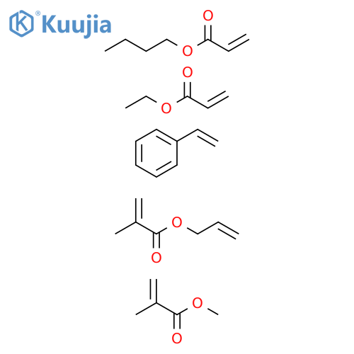 2-Propenoicacid,2-methyl-,2-propenylester,polymerwithbutyl2-propenoate,ethenylbenzene,ethyl2-propenoateandmethyl2-methyl-2-propenoate structure