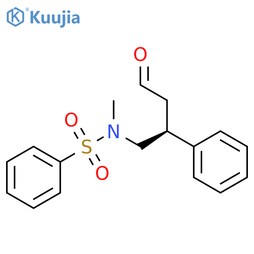 Benzenesulfonamide, N-methyl-N-[(2S)-4-oxo-2-phenylbutyl]- structure