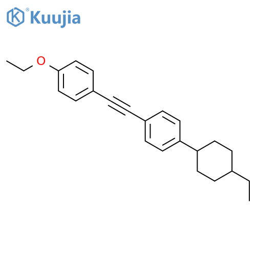 TRANS-1-ETHOXY-4-(2-(4-(4-ETHYLCYCLOHEXYL)PHENYL)ETHYNYL)BENZENE structure