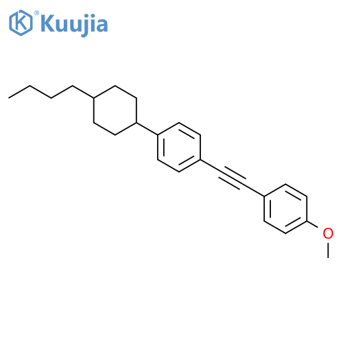 TRANS-1-(2-(4-(4-BUTYLCYCLOHEXYL)PHENYL)ETHYNYL)-4-METHOXYBENZENE structure