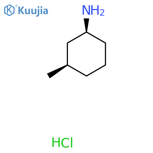 cis-3-methylcyclohexanamine;hydrochloride structure