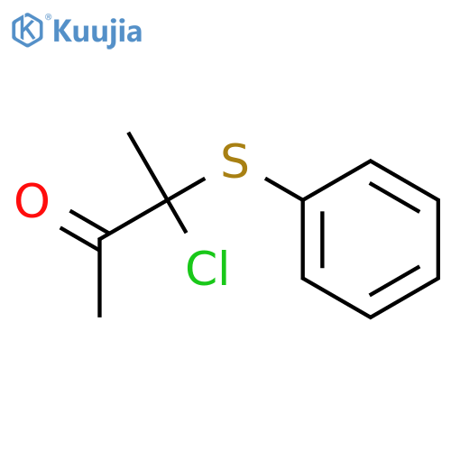 2-Butanone, 3-chloro-3-(phenylthio)- structure
