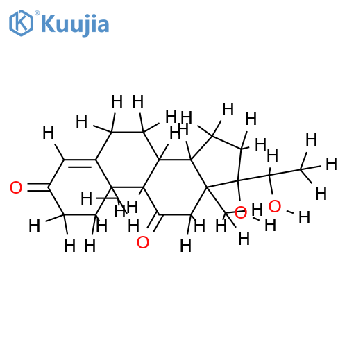 17alpha,20alpha-Dihydroxy-3,11-diketo-Delta4-pregnen structure
