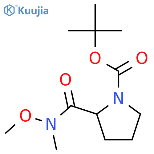 tert-Butyl 2-Methoxy(methyl)carbamoylpyrrolidine-1-carboxylate structure