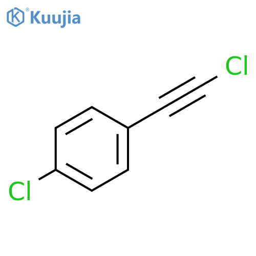Benzene, 1-chloro-4-(chloroethynyl)- structure