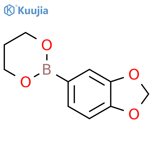 1,3-Benzodioxole, 5-(1,3,2-dioxaborinan-2-yl)- structure