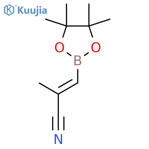 2-Methyl-3-(tetramethyl-1,3,2-dioxaborolan-2-yl)prop-2-enenitrile structure