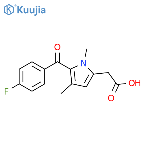1H-Pyrrole-2-acetic acid, 5-(4-fluorobenzoyl)-1,4-dimethyl- structure