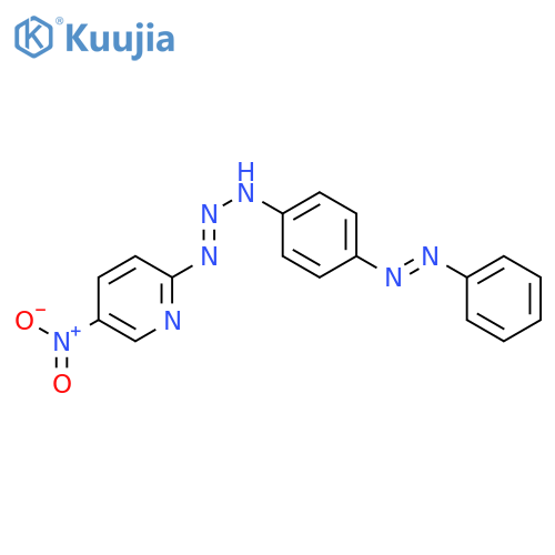 Pyridine, 5-nitro-2-[3-[4-(phenylazo)phenyl]-1-triazenyl]- structure