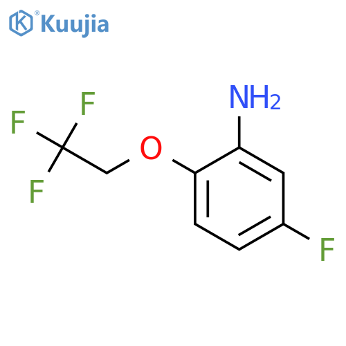 5-Fluoro-2-(2,2,2-trifluoroethoxy)aniline structure